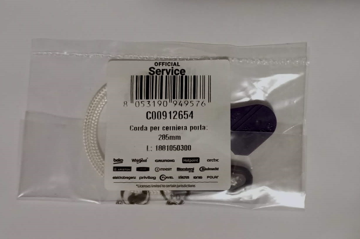 Provázky dveří myčky BEKO, Whirlpool, AMICA - 2 kusy - 34cm