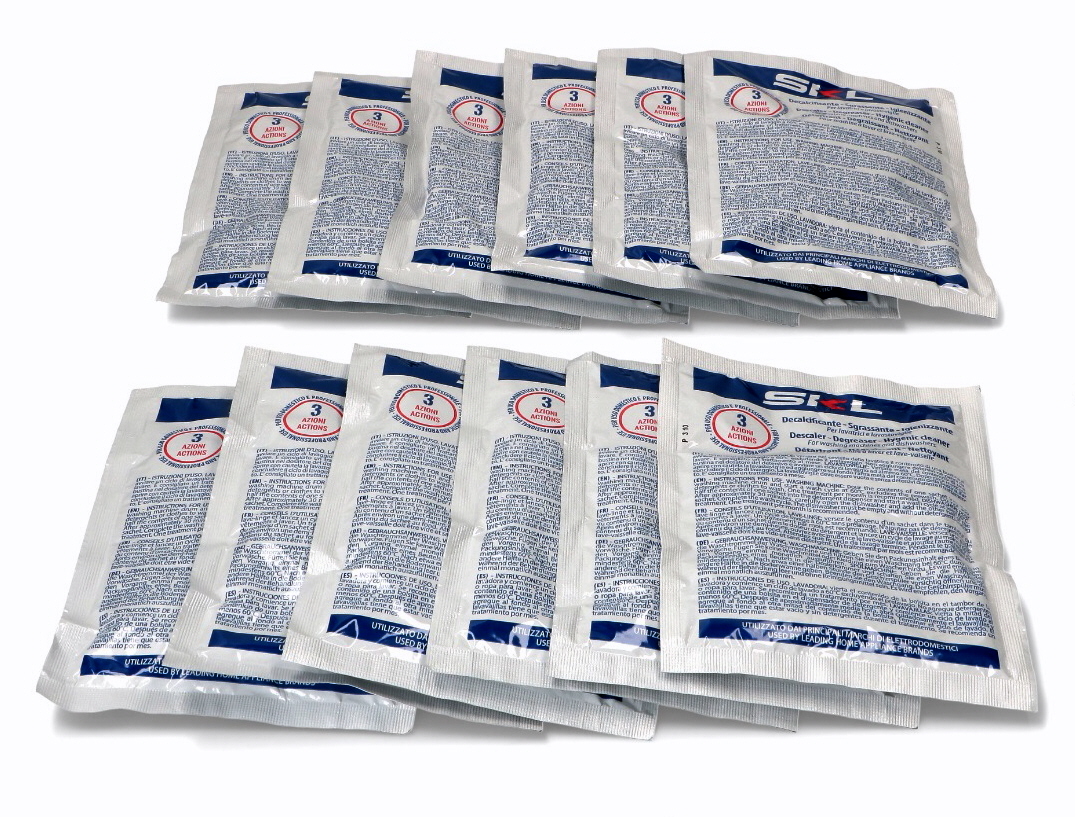 Čistič pračky a myčky - sada 12 sáčků - SKL