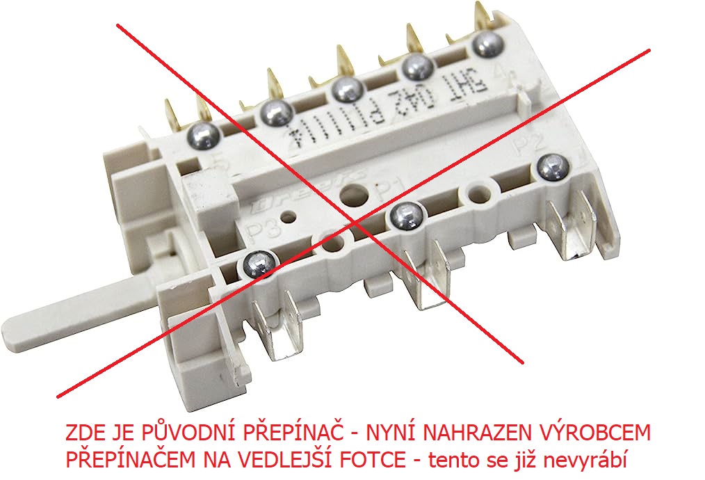 Přepínač ploten sporáku INDESIT, GORENJE, MORA