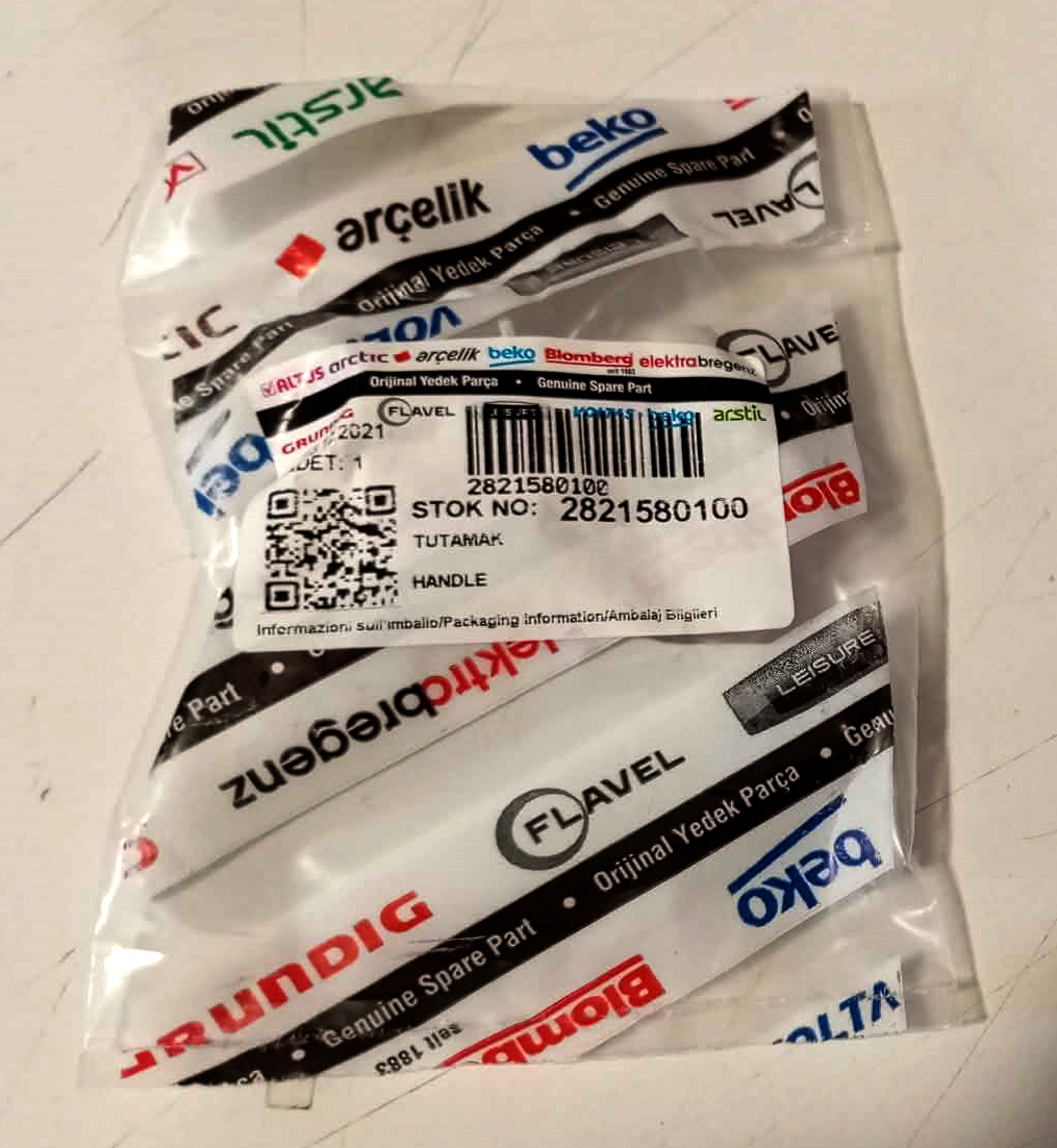 Madlo rukojeť dveří pračky BEKO - 282158 Originál