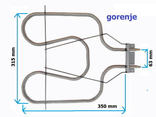 Topení trouby sporáky Gorenje GP1127 - 1100W