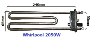Topení pračky Whirlpool 2050W - Originál 461973080571 - s čidlem