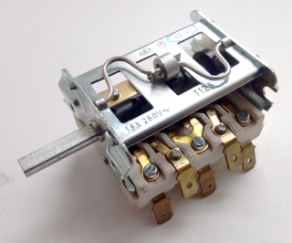 Přepínač trouby FIKO, MORA keramický 7-pol T125