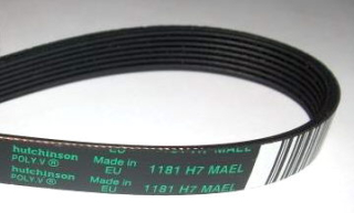 Klínový řemen pračky 1181 H7 PHE, EL, MAEL  Indesit, Ariston, Fagor, Gorenje